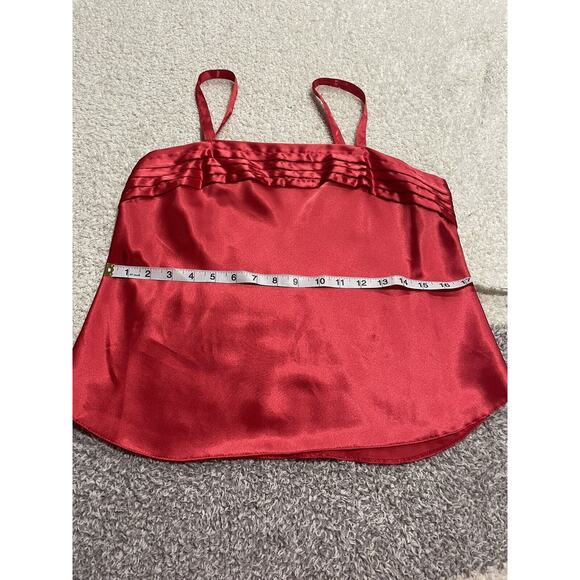Vintage Lucie Ann II Red Satin Cami Intimate Top Size 36 VTG - Picture 2 of 9